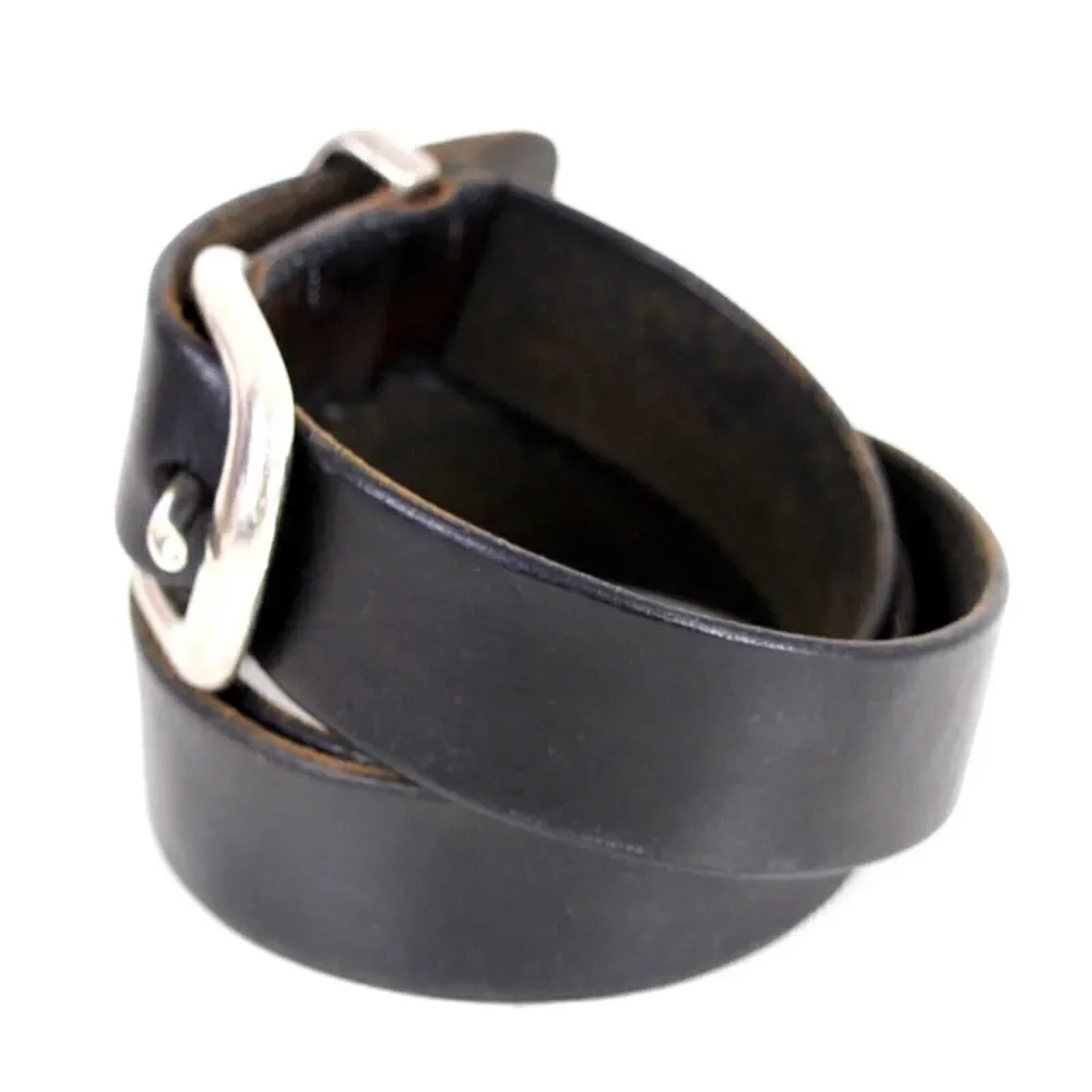 DARK BROWN GENUINE LEATHER 1.25